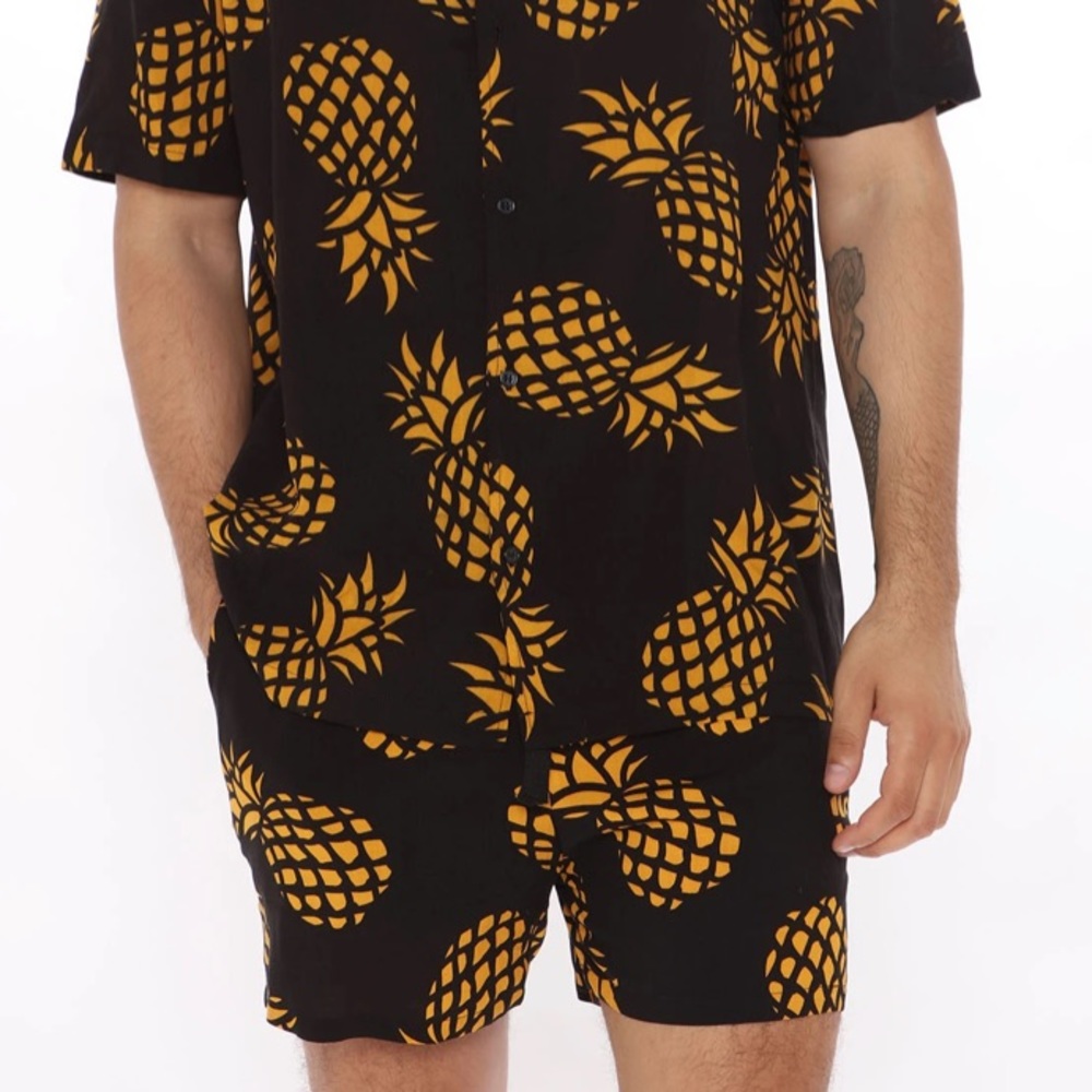 Nova men pineapple beach shorts